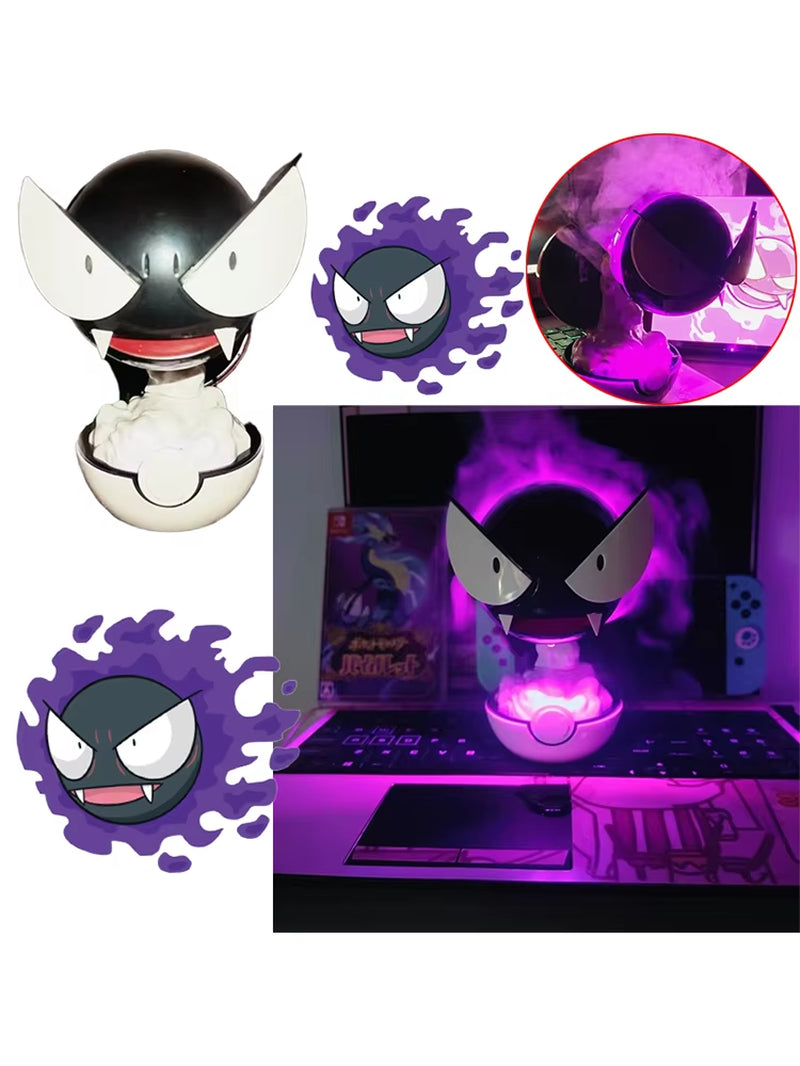 Gastly Figure Humidifying Water Replenishing Charging Spray Equipment Animation Humidifier Ornament Decoration Birthday Toy Gift